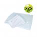 Rapesco Eco Recycled Popper Wallet A5 Clear (Pack of 25) 1500 HT01608