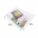 Rapesco Eco Recycled Popper Wallet A5 Clear (Pack of 25) 1500 HT01608