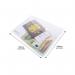 Rapesco Eco Recycled Popper Wallet A5 Clear (Pack of 5) 1588 HT01716
