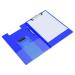 Rapesco Foldover Clipboard with Interior Pocket Foolscap Blue VFDCB0L3