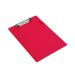 Rapesco Standard Clipboard PVC Foolscap Red VSTCBOR3