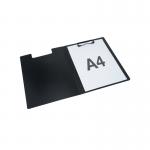 Rapesco Germ-Savvy Antibacterial Clipboard A4 Black (Pack of 4) 1641 HT05076