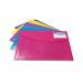 Rapesco Eco Recycled ID Popper Wallet A4 Assorted Bright Solid (Pack of 5) 0701 HT05170