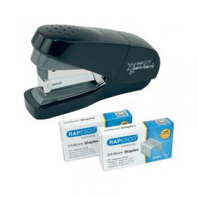 Rapesco Germ-Savvy Eco Flat Clinch Stapler With 2000 Staples 1688 HT06025