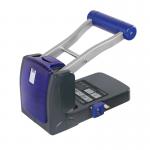 The photograph shows multiple Rapesco hole punches, including the ECO Germ-Savvy P1100 model. These heavy duty hole punches have a capacity of 100 sheets and are part of the HT14003 series.