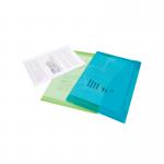 Rapesco Eco Recycled Popper Wallet A4+ Assorted Bright Transparent (Pack of 5) 0688 HT17015