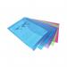 Rapesco Eco Recycled Popper Wallet A4+ Assorted Bright Transparent (Pack of 5) 0688 HT17015