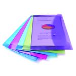 Rapesco Popper Wallet Foolscap Assorted (Pack of 5) 0688 HT17015