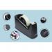 Rapesco Germ-Savvy 500 Tape Dispenser Heavy Duty Black RPTD500B HT40265