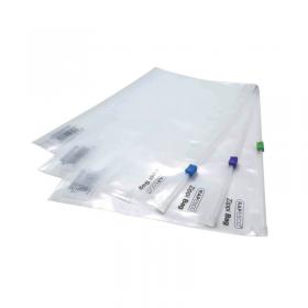 Rapesco Zippi Bags Plastic Zip A4 Plus Clear (25 Pack) 0796 HT40359