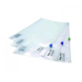 Rapesco Zippi Bags Plastic Zip A4 Plus Clear (Pack of 25) 0796 HT40359