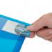 Rapesco Eco Recycled ID Popper Wallet Assorted Bright A4 Transparent (Pack of 5) 0700 HT51702
