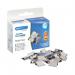 This picture shows a pack of 100 Supaclip Clips by Rapesco. Made of stainless steel, these Supaclips have a sleek and durable design. Perfect for securing and organizing documents, these 60mm clips are a practical addition to any office or workspace.
