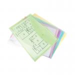 Rapesco Popper Wallet A3 Pastel Assorted (Pack of 5) 0697 HT85051