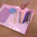 Rapesco Eco Recycled Popper Wallet A3 Assorted Pastel Transparent (Pack of 5) 0697 HT85051