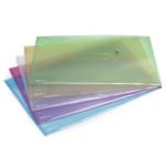 Rapesco Popper Wallet A3 Pastel Assorted (Pack of 5) 0697 HT85051