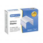 The Rapesco 266mm Staples are galvanized with a chisel point for maximum durability. The pack contains 5000 staples, each measuring 266mm in length. These staples are perfect for heavy-duty stapling tasks and are designed to last. They have a sleek, professional look and are a staple item for any office.