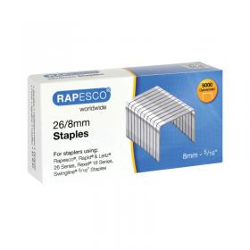 Rapesco 26/8mm Staples (5000 Pack) S11880Z3 HTST118