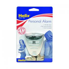 Helix Personal Attack Alarm With Torch Silver PS2070 HX14241