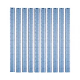 Helix Shatter Resistant Ruler Gridded 45cm Blue (Pack of 10) L28040 HX28040