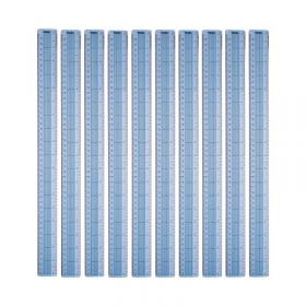 Helix Shatter Resistant Ruler Gridded 45cm Blue (Pack of 10) L28040 HX28040