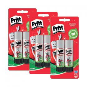 Pritt Stick Glue Stick 43g (Pack of 2) Buy 2 Get One FOC HX810824