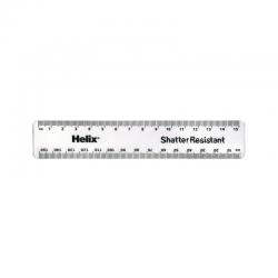 Helix Shatter Resistant Ruler 15cm Clear (Pack of 50) 010311 HX97146
