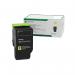 The image shows a set of Lexmark Ink Cartridges, specifically the CX54x Return Programme 4K Toner Cartridge Extra High Yield Yellow. The cartridges are in their original packaging and feature the Lexmark logo. The yellow cartridge stands out with its bright color and clear labeling.