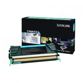 Lexmark Cyan Return Programme 7K Toner Cartridge C746A1CG IB31975