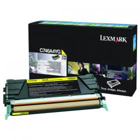 Lexmark Yellow Return Programme 7K Toner Cartridge C746A1YG IB31977