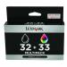 Lexmark 32/33 Black /Colour Inkjet Cartridge (Pack of 2) 80D2951