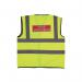 Fire Warden Vest High Visibility XL Yellow (Conforms to EN471 Class 2) IVGFVW IVG09012