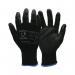 Pred Jet Cut A Gloves Polyurethane Palm Coating 1 Pair Black 10 BLACK-PUPL-10 J1S38020