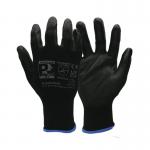 Pred Jet Cut A Gloves Polyurethane Palm Coating 1 Pair Black 7 BLACK-PUPL-7 J1S38086