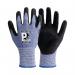 Pred Sapphire Cut F Safety Gloves Polyurethane Palm 1 Pair BlueBlack 8 PRED13-8 J1S38254