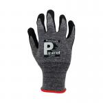 Pred Cedar Cut 1 Safety Gloves Nitrile Palm Coating 1 Pair BlackGrey 6 RPET15A-6 J1S38291