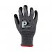 Pred Cedar Cut 1 Safety Gloves Nitrile Palm Coating 1 Pair BlackGrey 7 RPET15A-7 J1S38292