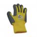 Childrens Gloves TPE Palm Coating with Cub Paw Print Design 1 Pair Size 4 YellowGrey KDZGGY-4 J1S38400