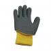 Childrens Gloves TPE Palm Coating with Cub Paw Print Design 1 Pair Size 4 YellowGrey KDZGGY-4 J1S38400