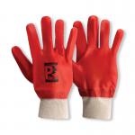 Pred PVC Cut 1 Safety Gloves Knit Wrist 1 Pair Orange 10 (Pack of 10) PRKW-10 J1SPRKW10