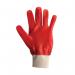 Pred PVC Cut 1 Safety Gloves Knit Wrist 1 Pair Orange 10 (Pack of 10) PRKW-10 J1SPRKW10