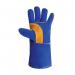 Twaron Split Leather Mig Gauntlet 1 Pair Blue 11 (Pack of 10) RSW1C-KEV J1SRSW1CKEV