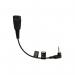 Jabra Quick Disconnect (QD) to 2.5mm Jack Straight Cord 8800-00-46 JAB00179