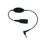 Jabra Quick Disconnect (QD) to 2.5mm Jack Cord with Answer/End Button 8800-00-55 JAB00184