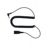 Jabra Quick Disconnect (QD) to 2.5mm Jack Coiled Cord 2m 8800-01-46 JAB00222