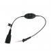 Jabra Quick Disconnect (QD) Headset Cable with Mute Function for Ascom 8800-00-98 JAB01272