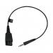 Jabra Quick Disconnect (QD) to Straight 3.5mm Jack Cord 8800-00-99 JAB01297