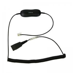 Jabra GN1216 Avaya Quick Disconnect QD to RJ9 Connector Coiled Cord