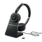 Jabra Evolve 75 Skype for Business Black Headset with Charging Stand 7599-832-199 JAB02071