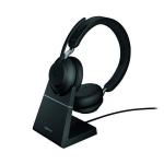 Jabra Evolve2 65 UC Stereo Headset USB-C with Charging Stand Black 26599-989-889 JAB02294